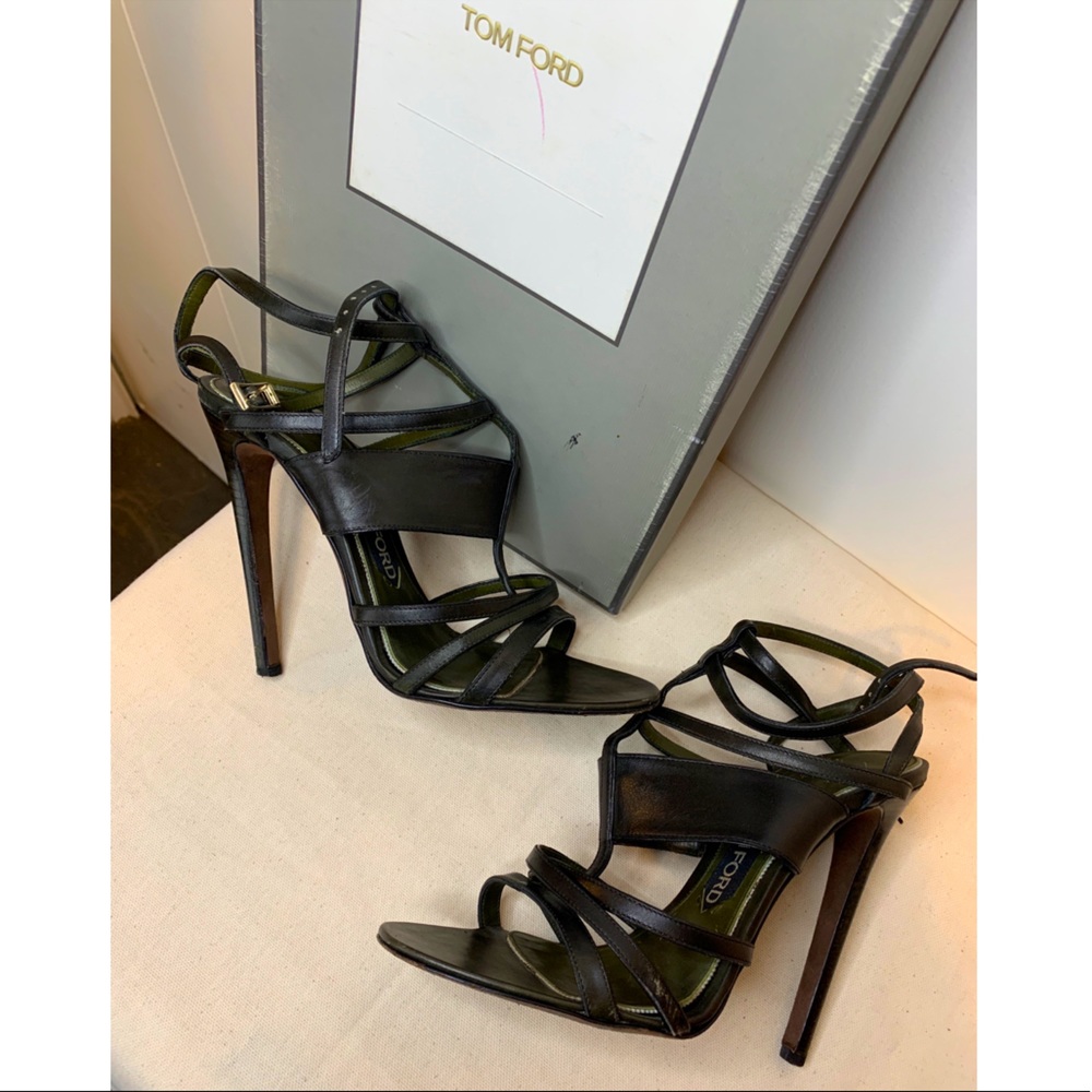Tom Ford Heels - 39 Bottle Green/ Almost Black